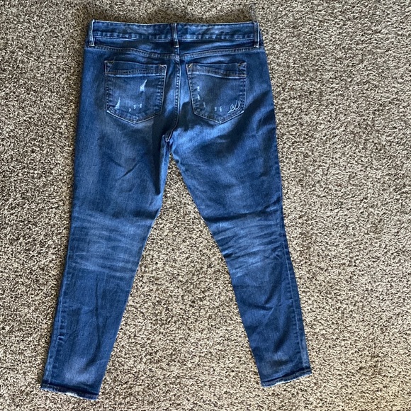 Express Distressed Ankle Jeans, Size 8, PreOwned - Picture 2 of 2